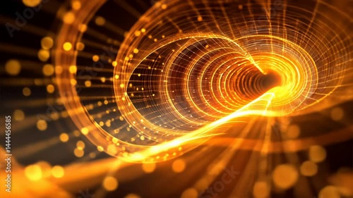 Quantum Tunnel of Light: A breathtaking, illuminated tunnel of light, evoking a sense of speed, energy, and innovation.