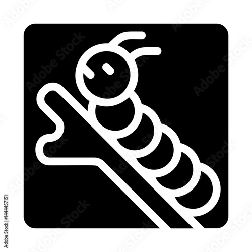 Caterpillar Solid Icon