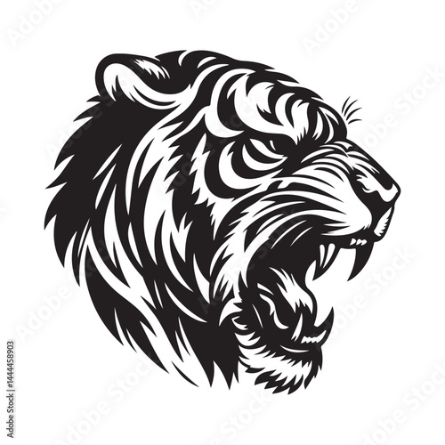 Wallpaper Mural Tiger Head Vector Art Torontodigital.ca