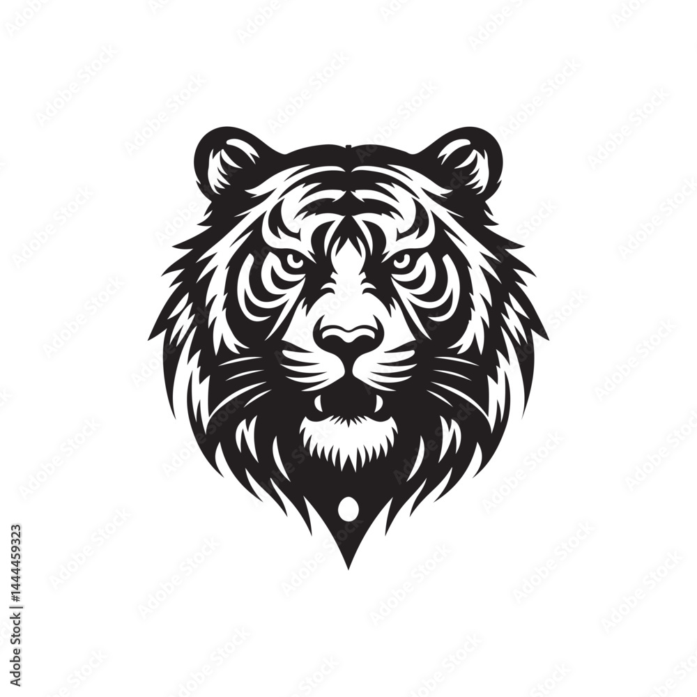 Tiger Head Vector Art Tiger Head Vector Art