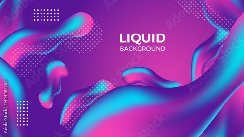 A modern gradient colorful liquid abstract background