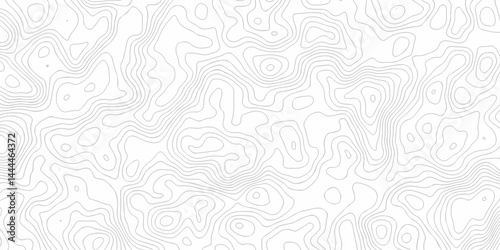 Topographic map. Geographic mountain relief. Abstract lines background. Contour maps. Topo contour map on white background, Topographic contour lines vector map seamless pattern.