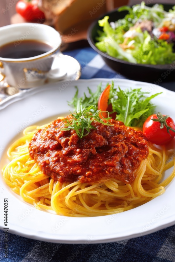 ミートソースパスタのセットメニュー ミートソースパスタのセットメニュー