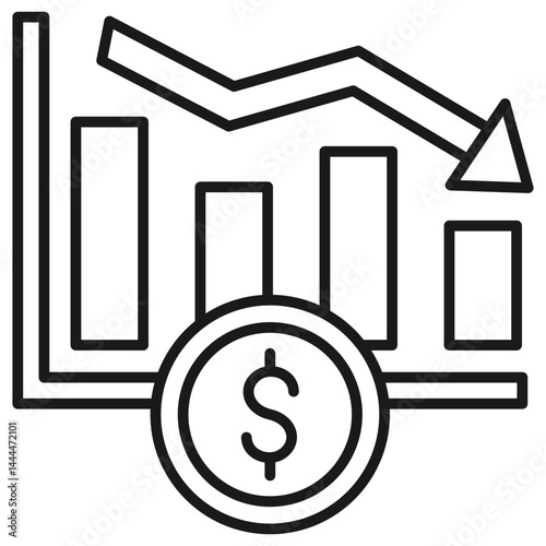 Marketing Loss Outline Icon