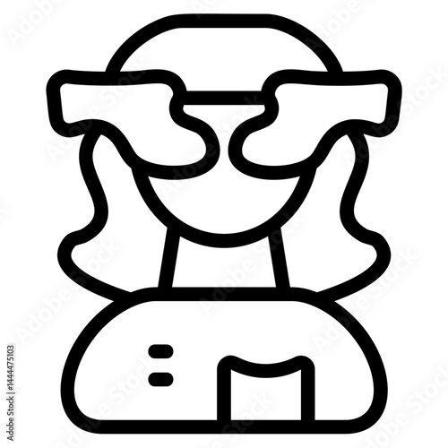 Mom Surprise Line Icon