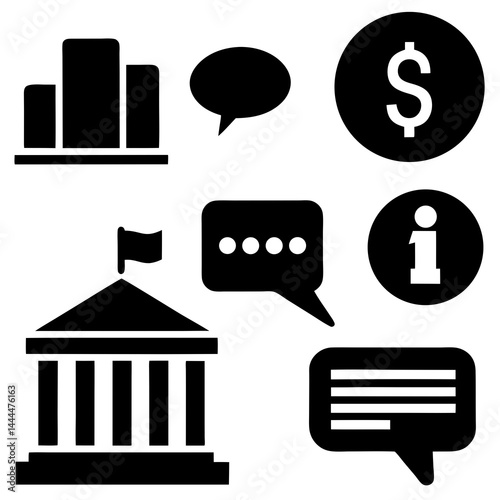 Simple Flat Icon Collection in Black