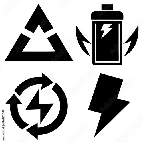 Minimalist Icon Set Vector Design