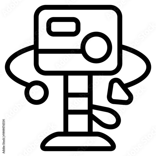 360 Camera Line Icon
