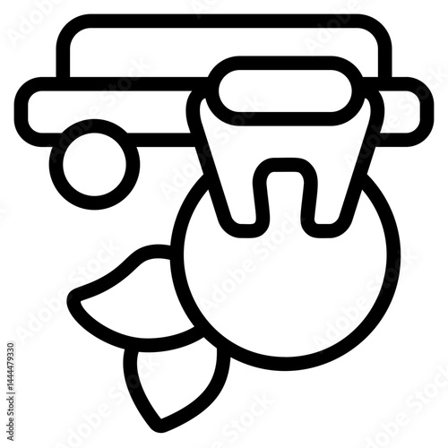 Auto Harvest Line Icon