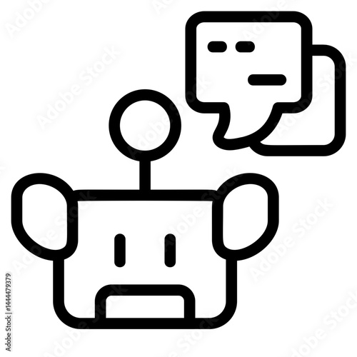 Chatbot Line Icon