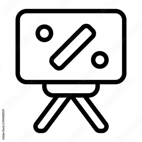 Support Vector Machine Line Icon