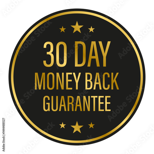 30 days money back guarantee icon vector for graphic design, logo, website, social media, mobile app, UI illustration