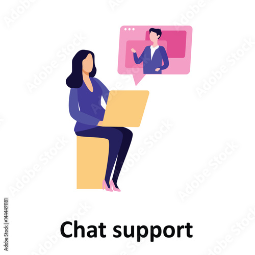 Chat support Vector illustration which can easily modify or editChat support Vector illustration which can easily modify or edit