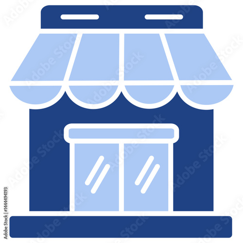 Retail Flat Blue Icon