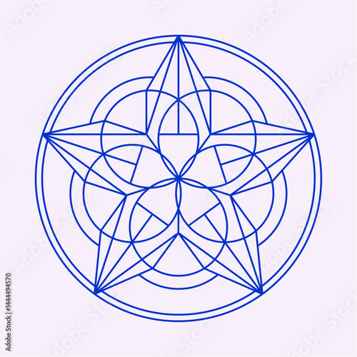 Geometric Star Art Symbol Illustration
