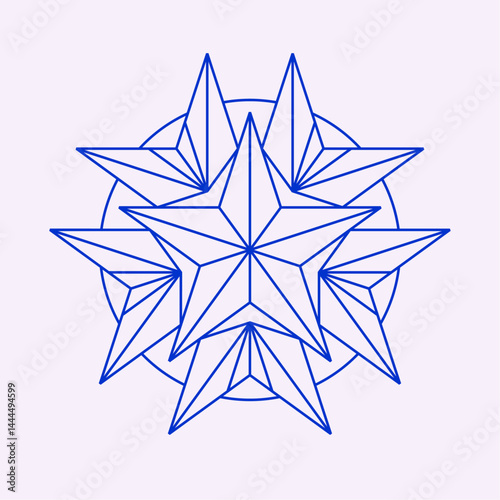Geometric Star Art Symbol Illustration