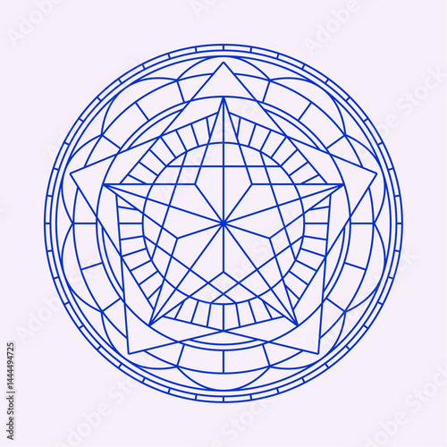 Geometric Star Art Symbol Illustration