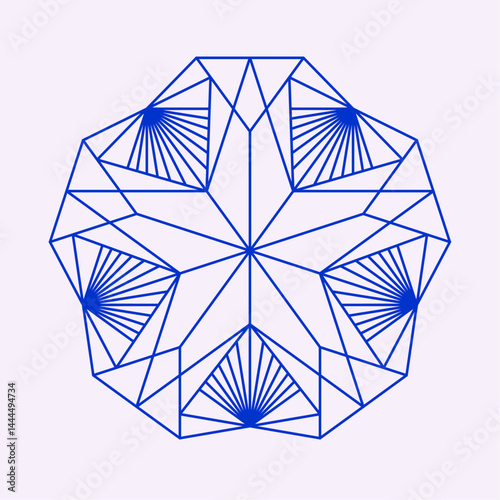 Geometric Star Art Symbol Illustration