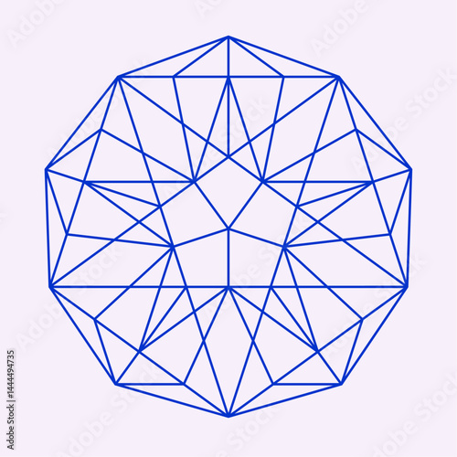 Geometric Star Art Symbol Illustration