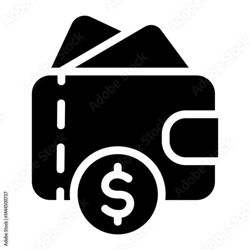 Electronic wallet Solid Icon