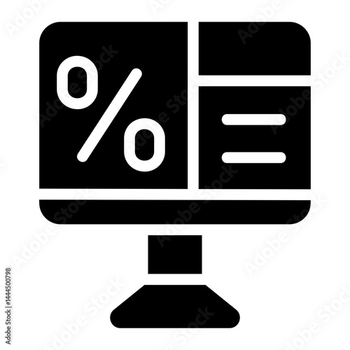Market discount Solid Icon