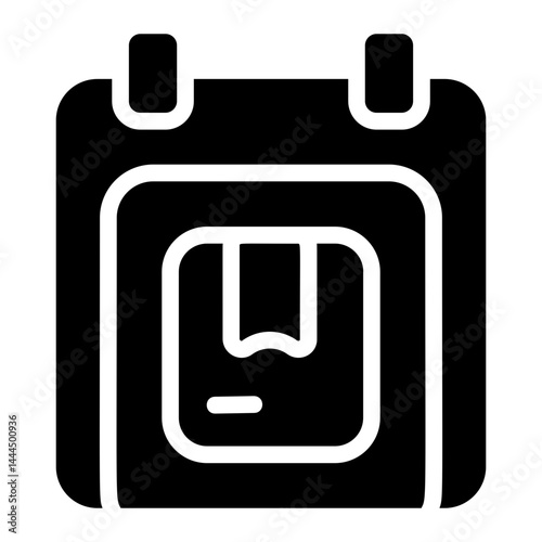Schedule packing Solid Icon