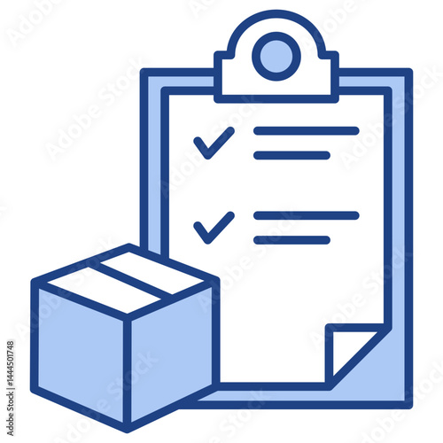 Delivery Checklist Blue Icon