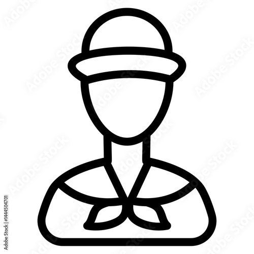Skipper Line Icon