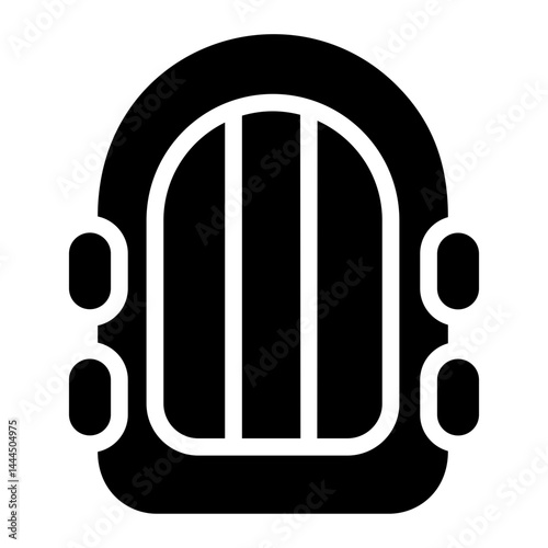 Inflatable boat Solid Icon