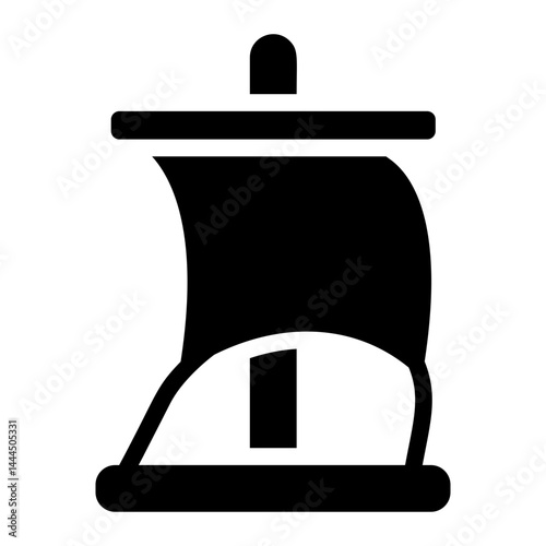 Ship raft Solid Icon