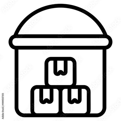 Storage Line Icon