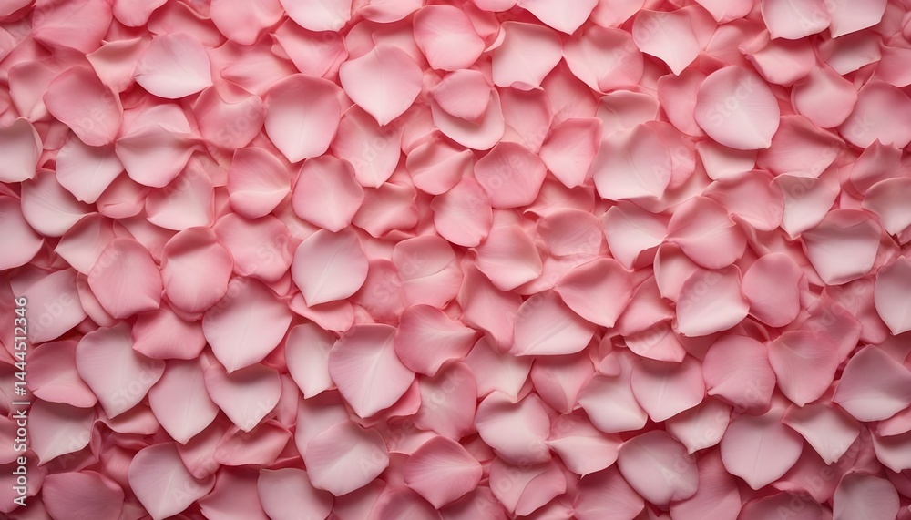 Fototapeta premium A beautiful display of light pink rose petals creating a soft and elegant background.