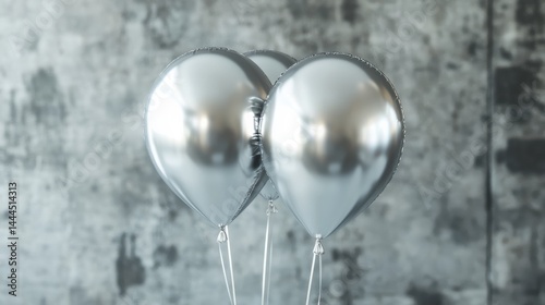 Shiny Silver Balloons