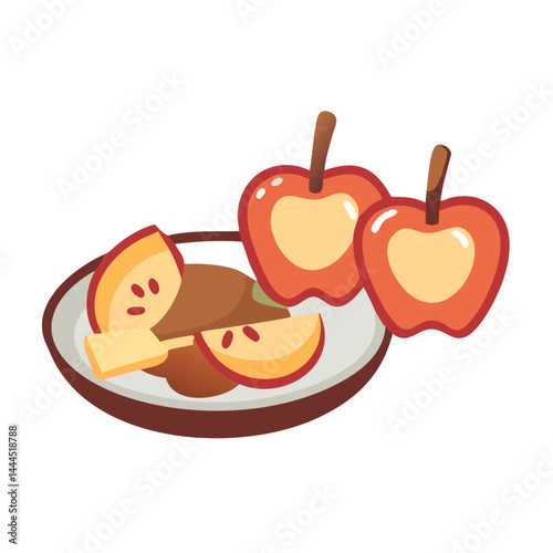 Tasty Apple Slices and Caramel Sauce