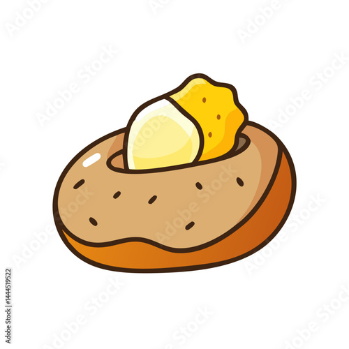  Baked Potato with Butter and Herbs
