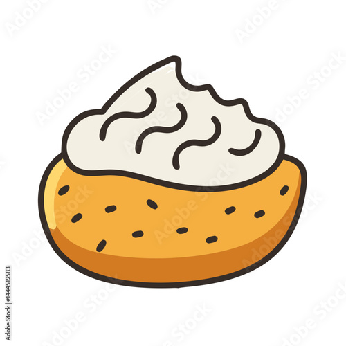  Delicious Baked Potato with Sour Cream