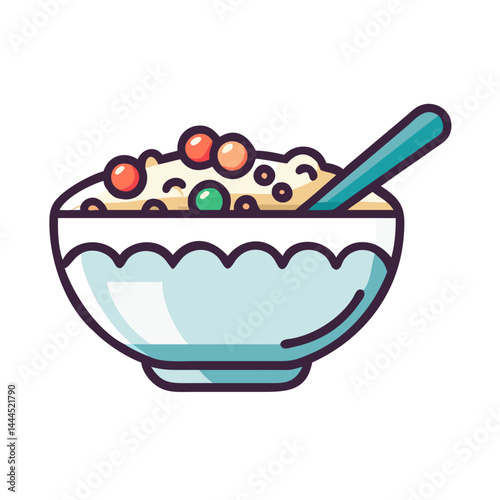  Delicious Cereal Bowl with Milk
