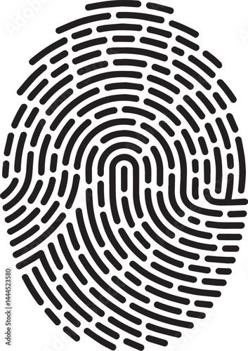 detailed fingerprint pattern with unique ridges and loops for biometric identification and security purposes