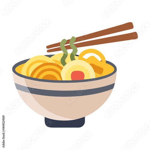  Miso Ramen Noodles in a Bowl