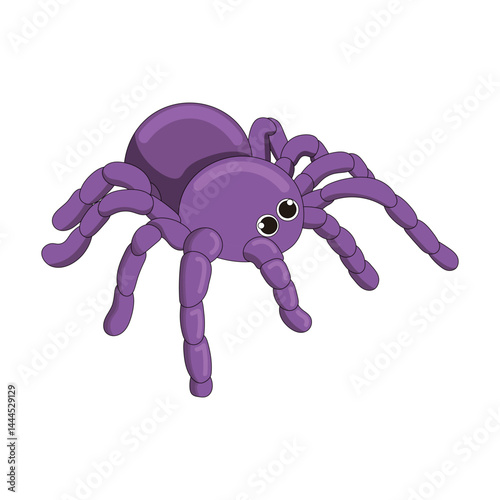 Tarantula vector illustration with purple color