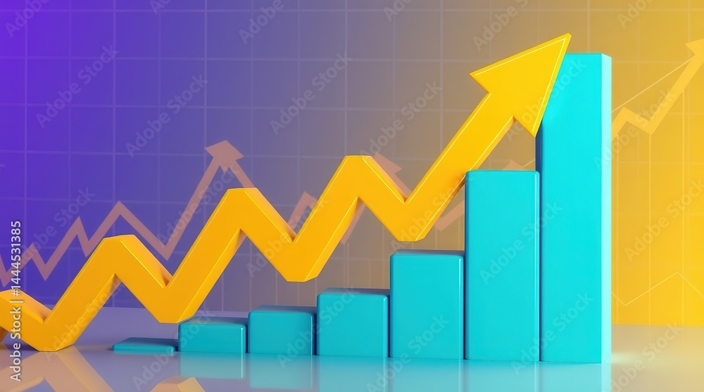 Glowing financial graph with rising blue bar chart on dark background, showcasing stock market trends, investment growth, economic analytics, digital finance technology, data-driven business, image Glowing financial graph with rising blue bar chart on dark background, showcasing stock market trends, investment growth, economic analytics, digital finance technology, data-driven business, image
