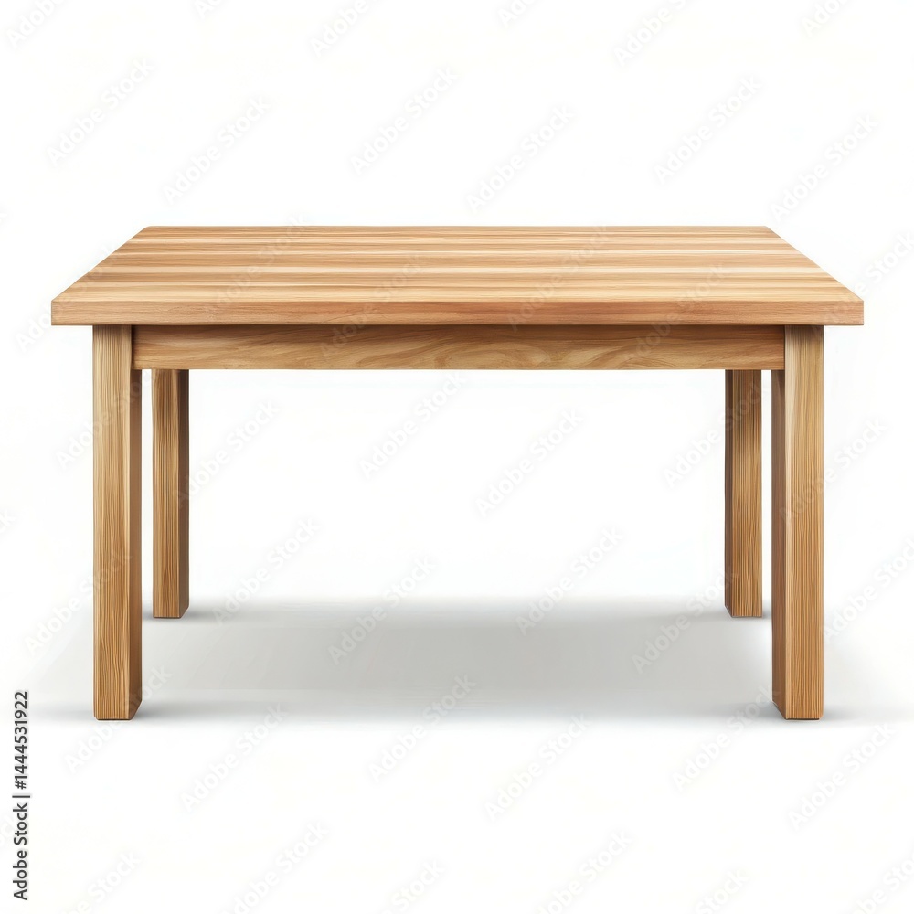 Simple Light Wood Square Table Isolated On White Background Furniture Design Simple Light Wood Square Table Isolated On White Background Furniture Design