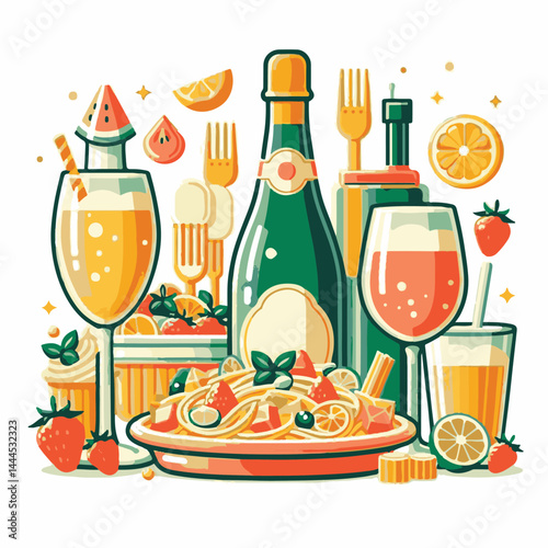 alcohol, cocktail, glass, drink, bellini, bar, beverage, background, cold, summer, juice, fresh, sweet, fruit, champagne, peach, party, wine, sparkling, refreshment, food, orange, celebration, liquor,