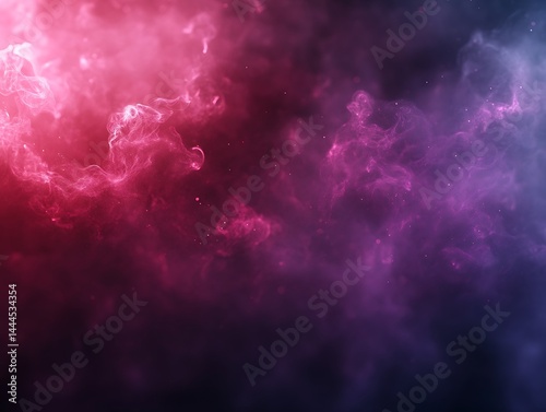 Abstract swirling pink and purple smoke photo