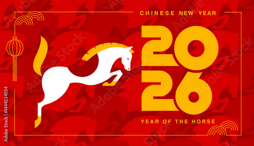 Lunar new year, Chinese New Year 2026 ,Year of the Horse , banner design