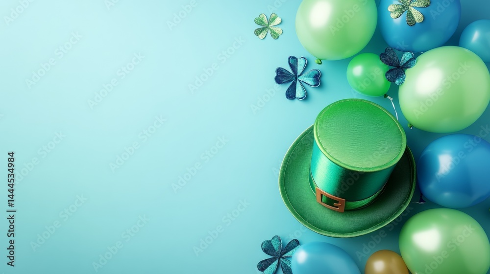 St Patrick´s Day with balloons background
