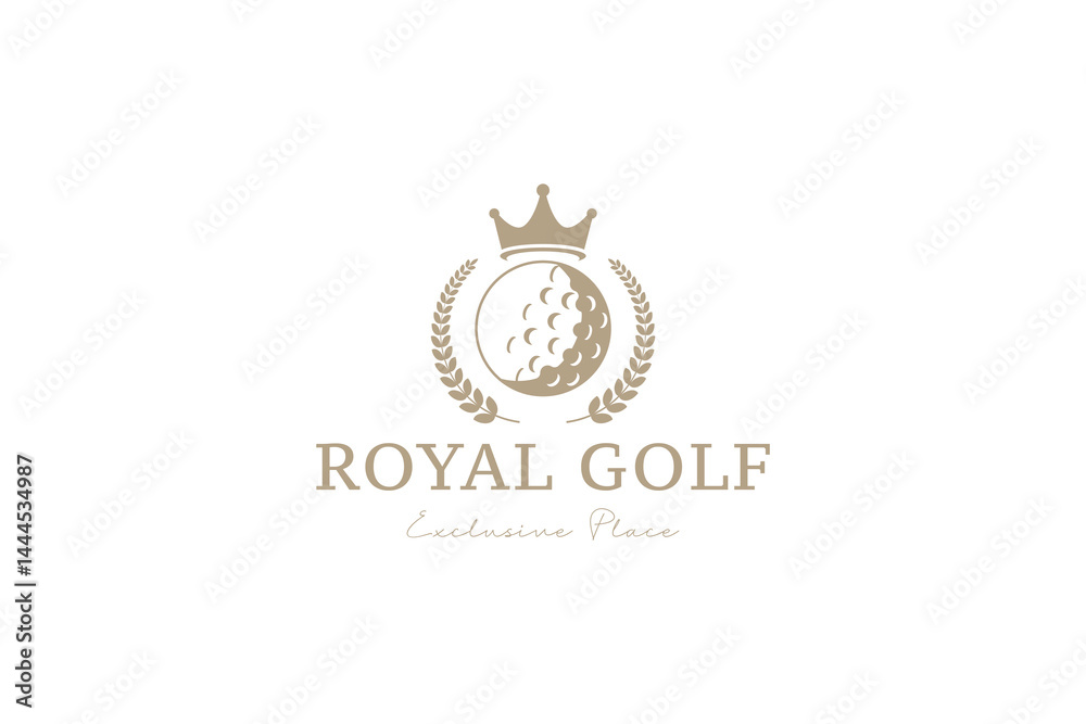 Fototapeta premium Golf logo vector icon illustration