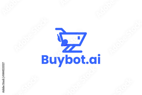 Robotic logo vector icon illustration