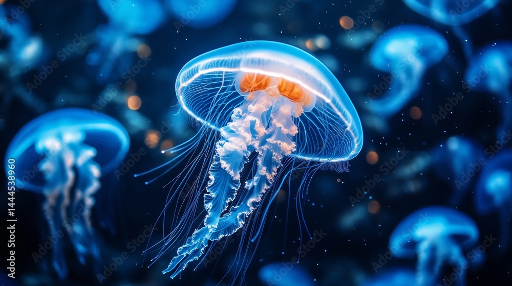 Jellyfish in water