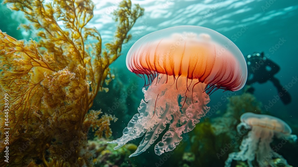 Jellyfish in water